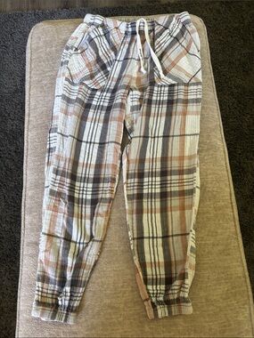 Aerie Plaid Jogger Pajama Pants
